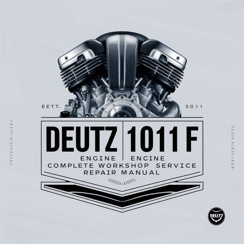 Deutz 1011 F (1011F) Engine 1011F Service Repair Workshop Manual PDF
