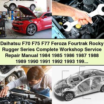 Manual completo de servicio y reparación del taller de la serie Rocky Rugger de Daihatsu F70, F75, F77, Feroza Fourtrak 1984, 1985, 1986, 1987, 1988, 1989, 1990, 1991, 1992, 1993, 1994, 1995, 1996, 1997, 1998