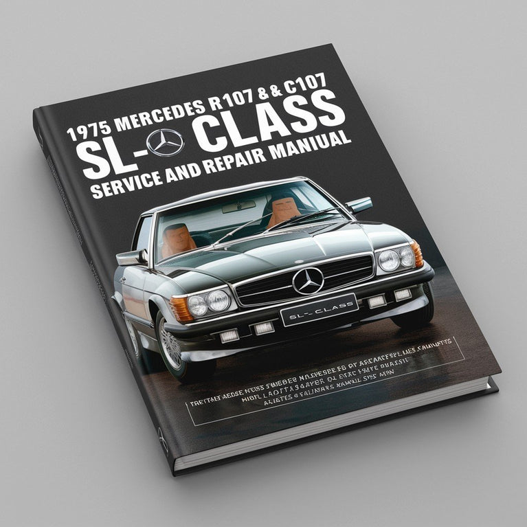 1975 Mercedes R107 &amp; C107 SL-Klasse Wartungs- und Reparaturhandbuch