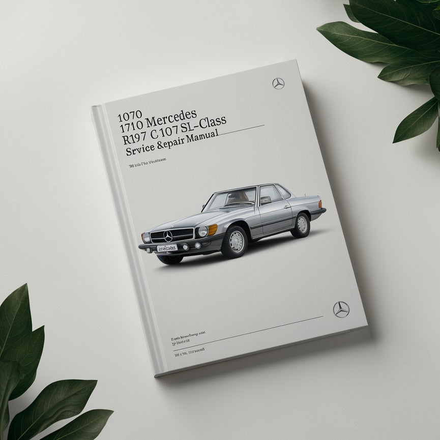 1976 Mercedes R107 &amp; C107 SL-Klasse Wartungs- und Reparaturhandbuch