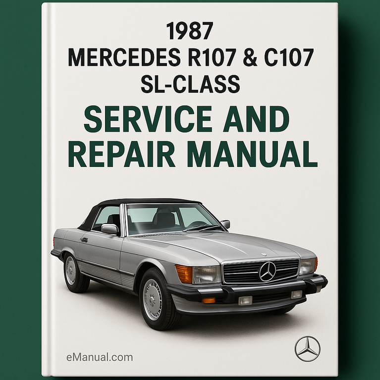 1987 Mercedes R107 & C107 SL-Class Service and Repair Manual