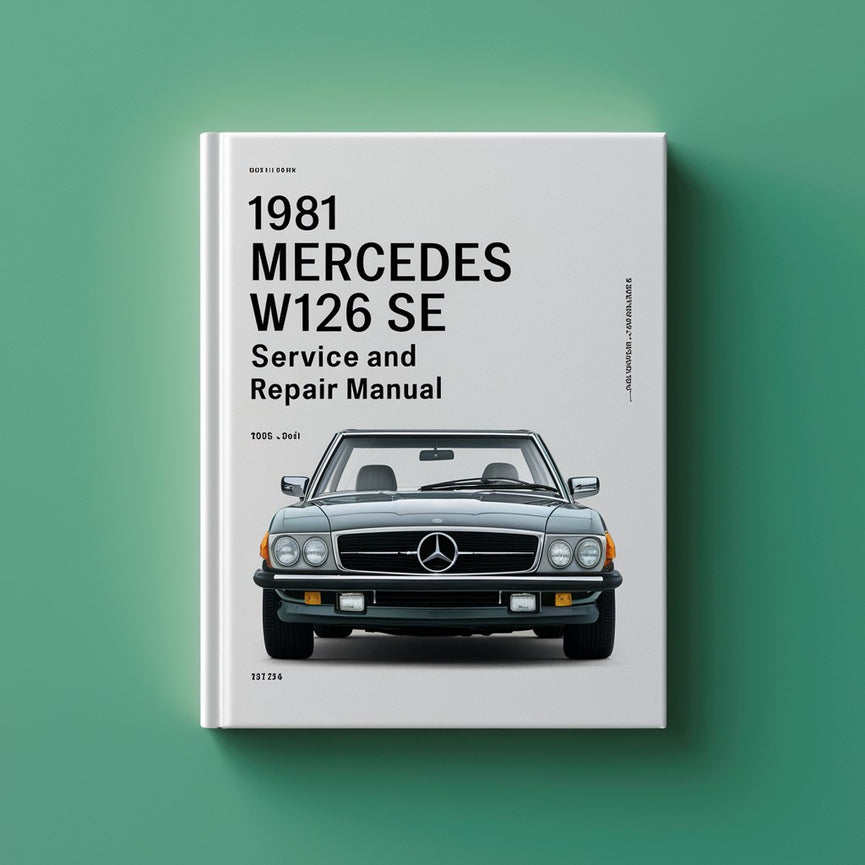 Manual de servicio y reparación del Mercedes W126 SE 1981