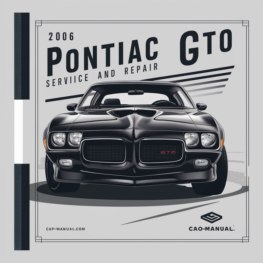 Manual de servicio y reparación del Pontiac GTO 2006