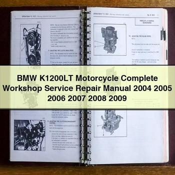 Manual completo de reparación y servicio de taller de motocicletas BMW K1200LT 2004 2005 2006 2007 2008 2009