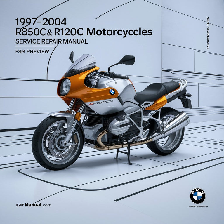 1997-2004 BMW R850C & R1200C Motorcycles Service Repair Manual (FSM Preview)