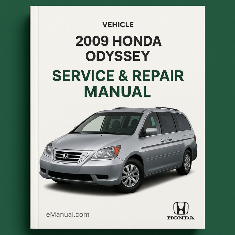 Manual de servicio y reparación de Honda Odyssey 2009