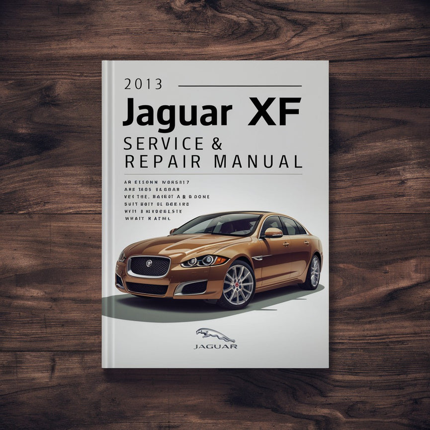 Manual de servicio y reparación del Jaguar XF 2013