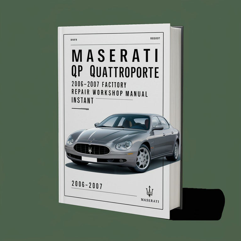 Manual de taller y reparación de fábrica del Maserati QP Quattroporte 2006-2007