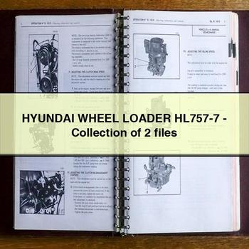 Cargadora de ruedas Hyundai HL757-7 - Colección de 2 archivos