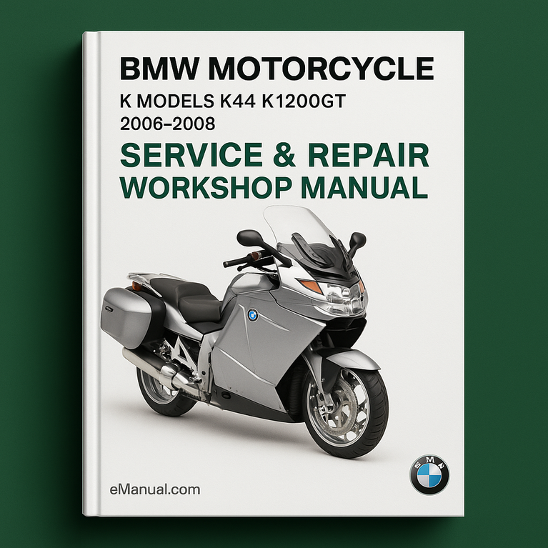Manual de taller y reparación de motocicletas BMW modelos K K44 K1200GT 2006-2008