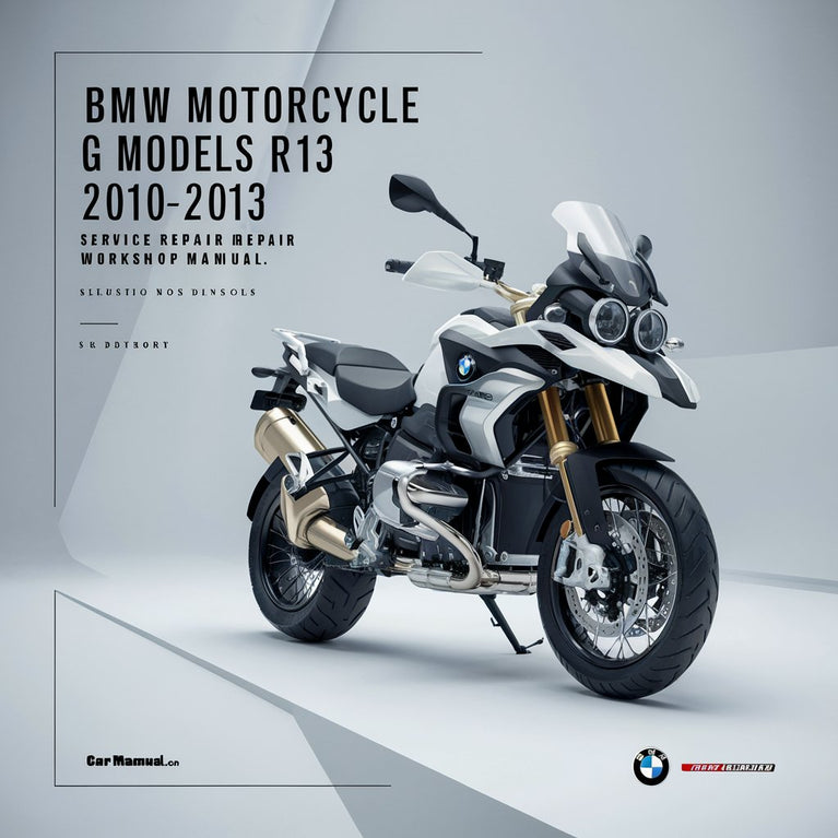 Manual de taller y reparación de motocicletas BMW modelos G R13 G650GS 2010-2013