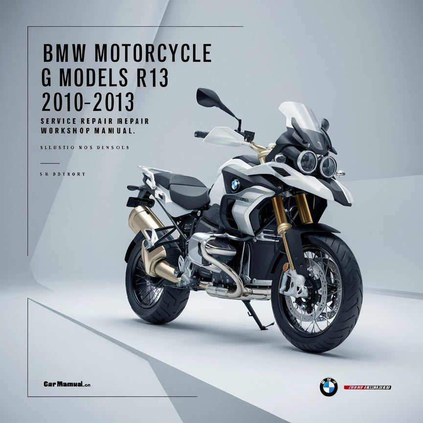 BMW Motorrad G-Modelle R13 G650GS 2010-2013 Service-Reparatur-Werkstatthandbuch