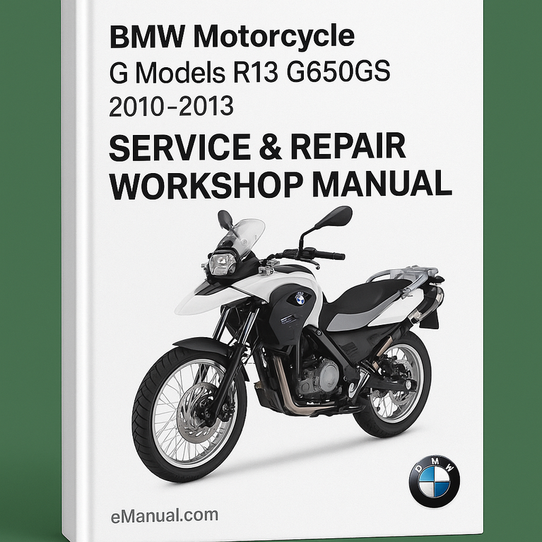 Manual de taller y reparación de motocicletas BMW modelos G R13 G650GS 2010-2013