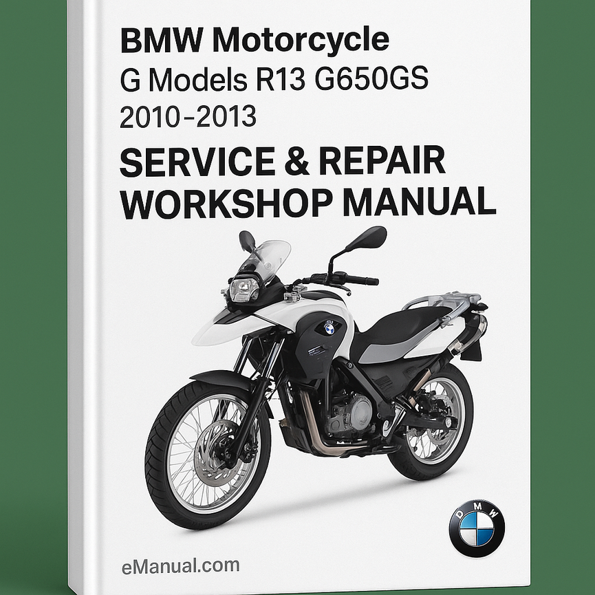 Manual de taller y reparación de motocicletas BMW modelos G R13 G650GS 2010-2013