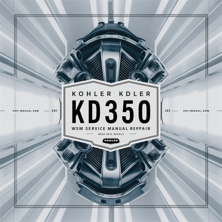 Kohler KD Series KD350 Engine WSM Service Repair Workshop Manual PDF