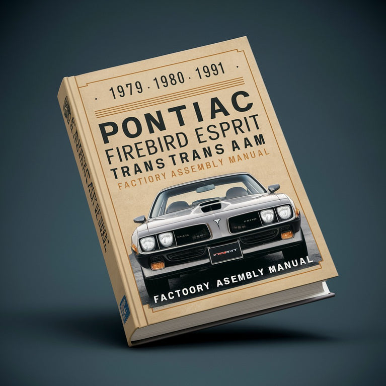 Manual de montaje de fábrica de Pontiac Firebird Formula Esprit Trans Am 1979 1980 1981