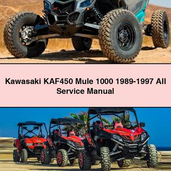 Kawasaki KAF450 Mule 1000 1989-1997 All Service Repair Manual