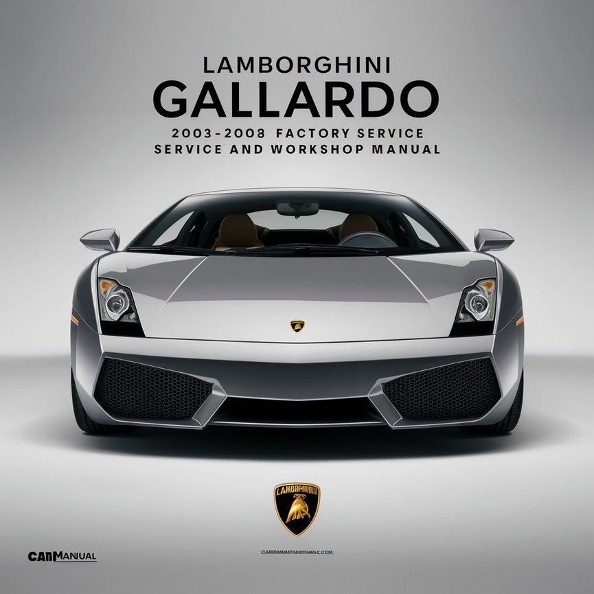 Manual de taller y reparación de fábrica de Lamborghini Gallardo 2003-2008