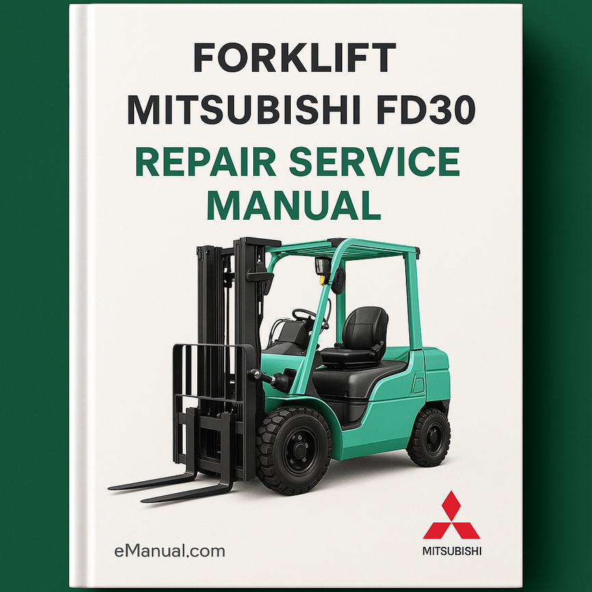 Manual de servicio y reparación de carretillas elevadoras Mitsubishi FD30