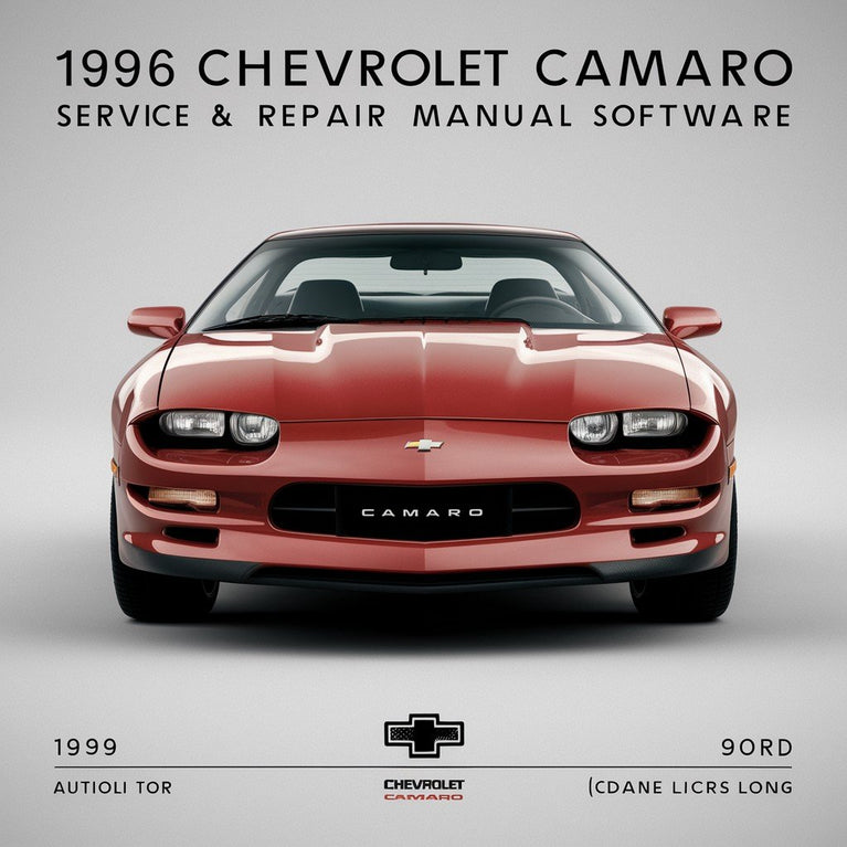 1996 Chevrolet Camaro Service- und Reparaturhandbuch-Software