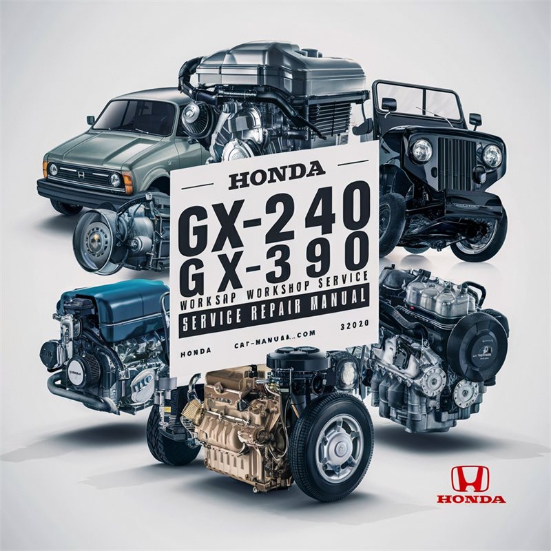 Honda GX Series GX240 GX270 GX340 GX390 Engine Service Repair Workshop Manual PDF