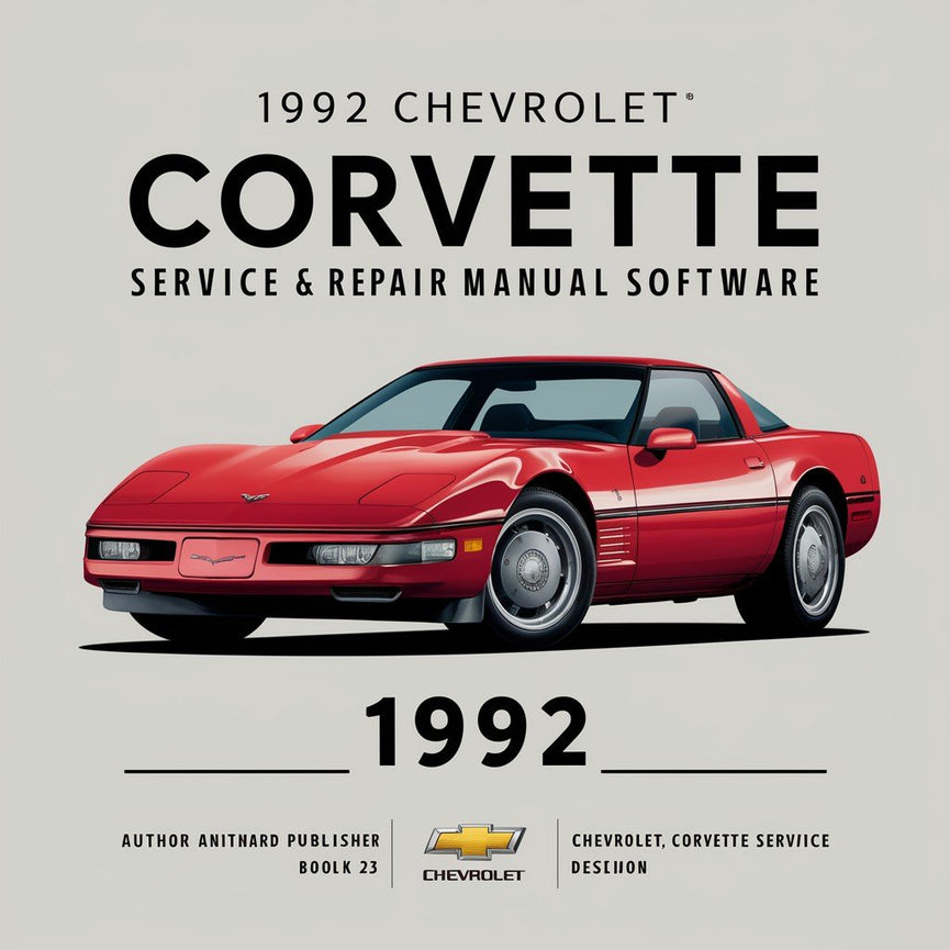 1992 Chevrolet Corvette Service- und Reparaturhandbuch-Software