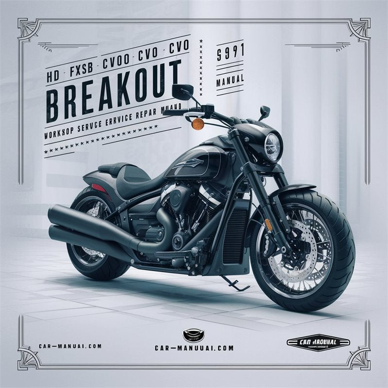 Harley Davidson HD Fxsb CVO Breakout Fxsbse Bike Service Repair Workshop Manual PDF