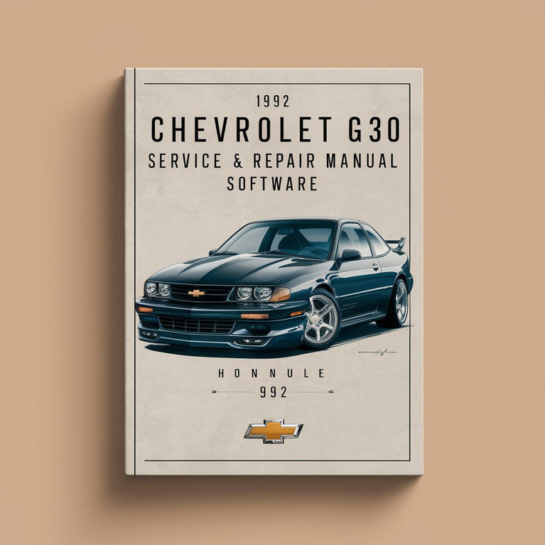 1992 Chevrolet G30 Service & Repair Manual Software PDF Download