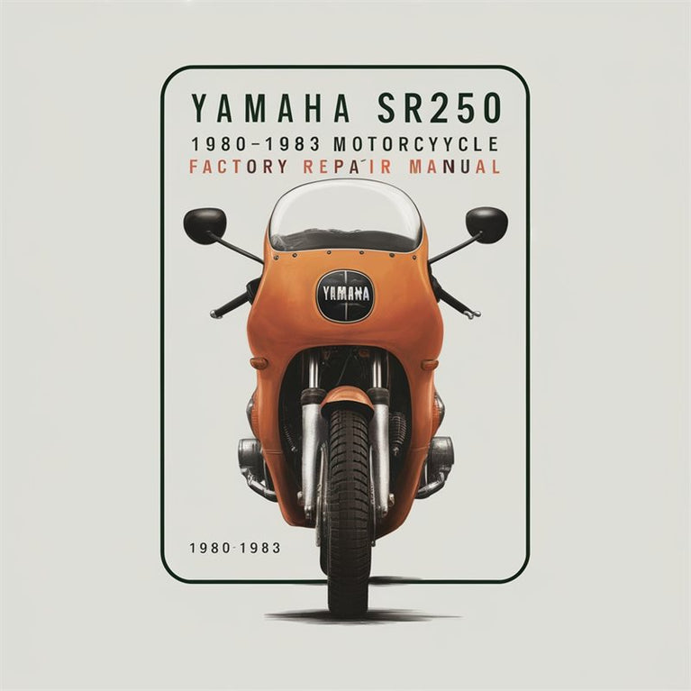 Yamaha SR250 1980-1983 Motorcycle Factory Repair Manual PDF