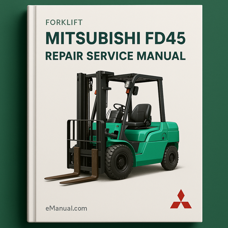 Reparatur- und Servicehandbuch für Mitsubishi FD45-Gabelstapler