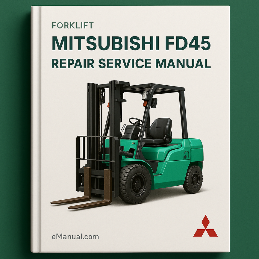 Reparatur- und Servicehandbuch für Mitsubishi FD45-Gabelstapler
