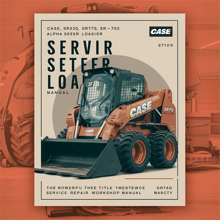 Case SR220 SR175 SR250 Alpha Series Skid Steer Loader Service Repair Workshop Manual PDF