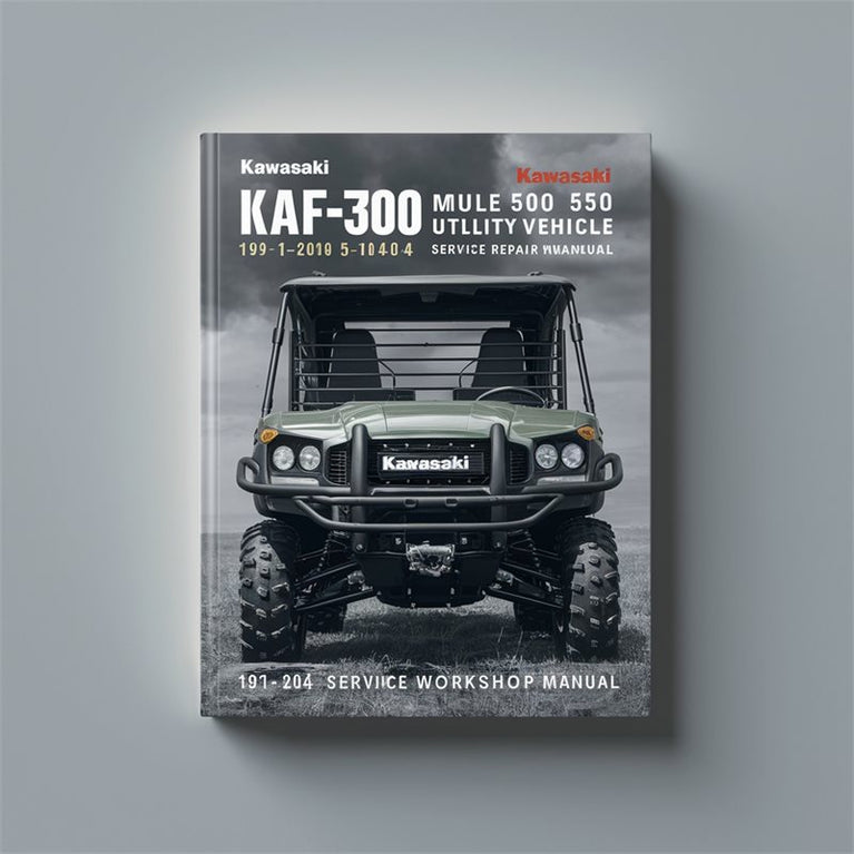 1991-2004 Kawasaki KAF300 Mule 500 550 Utility Vehicle Service Repair Workshop Manual PDF