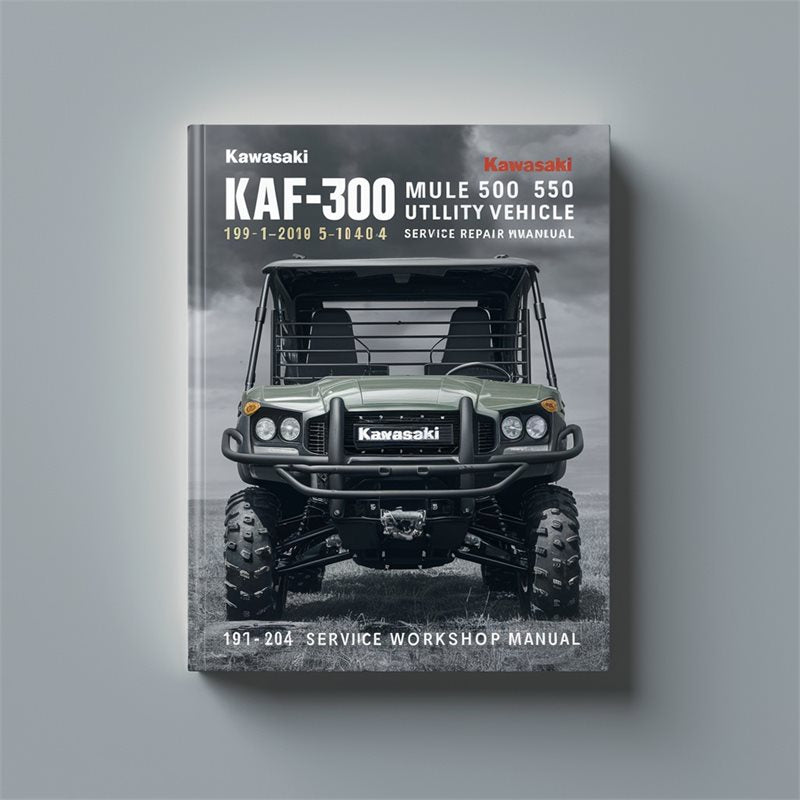 1991-2004 Kawasaki KAF300 Mule 500 550 Utility Vehicle Service Repair Workshop Manual PDF
