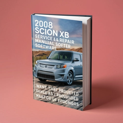 2008 Scion XB Service- und Reparaturhandbuch-Software