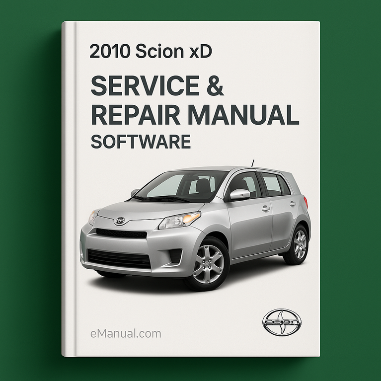 2010 Scion XD Service & Repair Manual Software