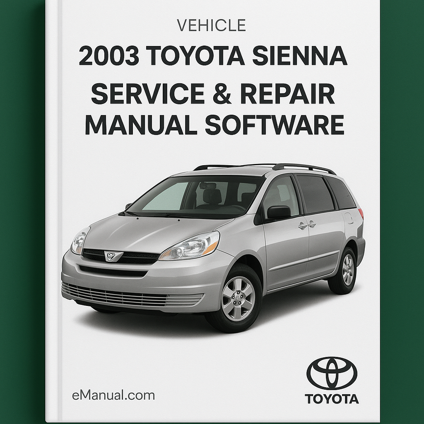 2003 Toyota Sienna Service- und Reparaturhandbuch-Software