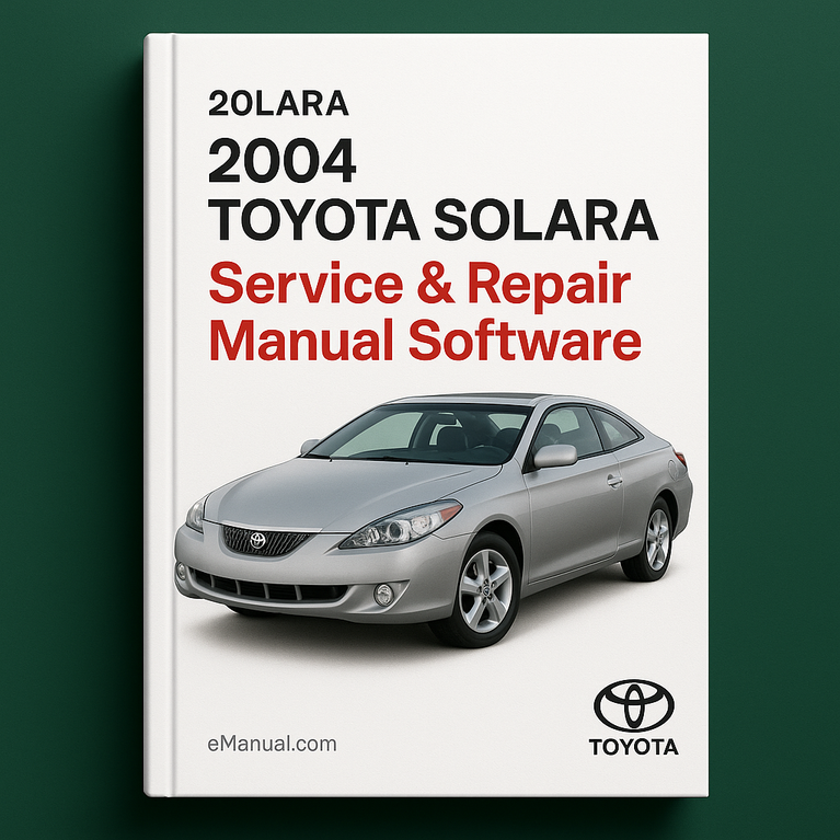 2004 Toyota Solara Service & Repair Manual Software