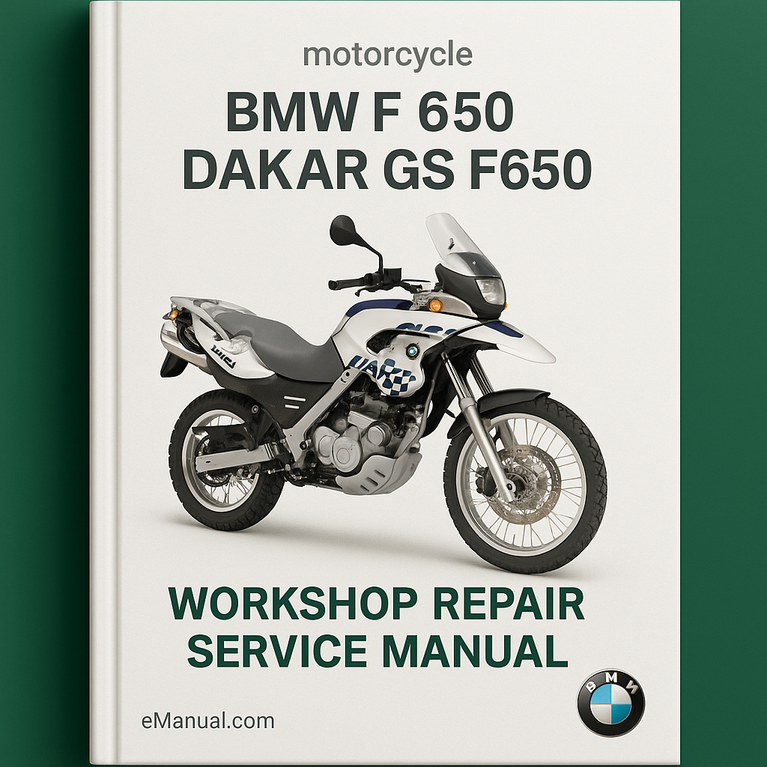 BMW F 650 Dakar GS F650 Workshop Repair Service Manual
