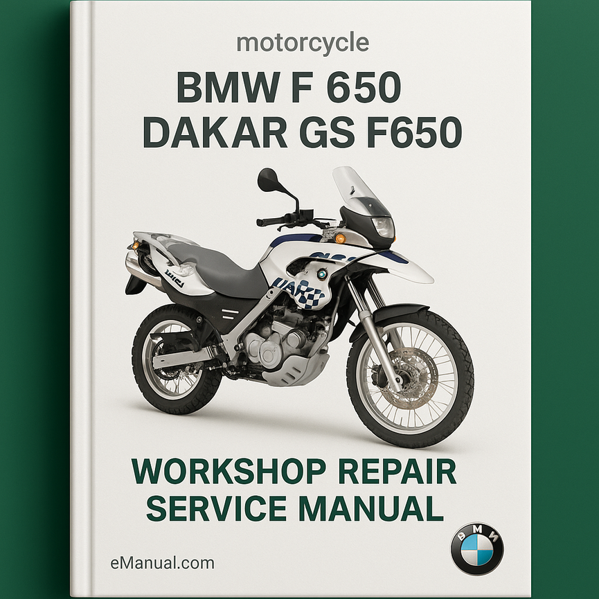 Manual de servicio y reparación del taller BMW F 650 Dakar GS F650