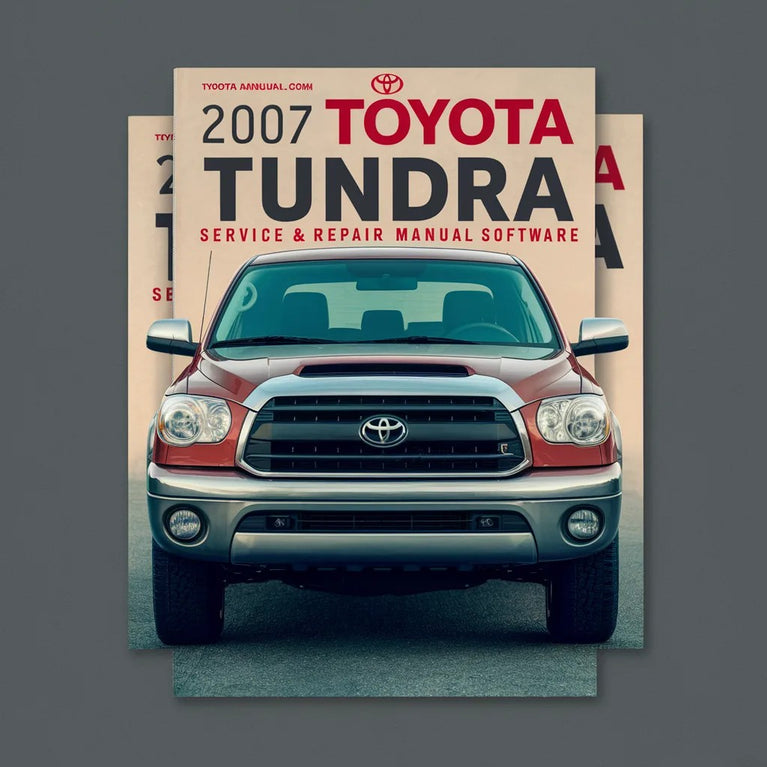 2007 Toyota Tundra Service- und Reparaturhandbuch-Software