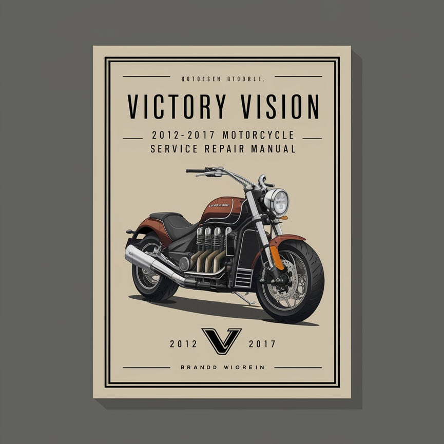 Victory Vision 2012-2017 Motorrad-Service-Reparaturhandbuch