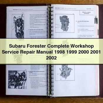 Manual completo de servicio y reparación del taller Subaru Forester 1998 1999 2000 2001 2002