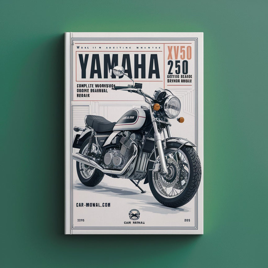 Manual completo de taller, servicio y reparación de motocicletas Yamaha XV250 Virago 250 1989 1990 1991 1992 1993 1994 1995 1996 1997 1998 1999 2000 2001 2002 2003 2004 2005