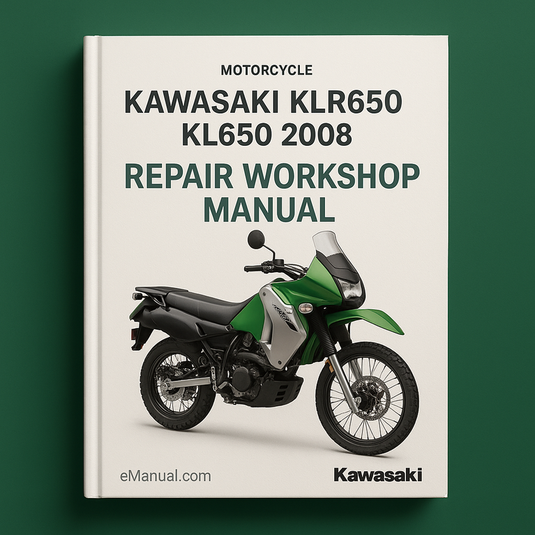 Manual de taller de reparación NOW KLR650 KL650 KLR 650 KL 2008 Reparación