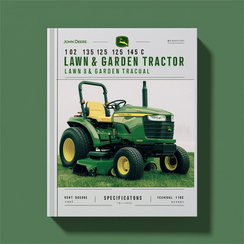 John Deere 102 115 125 135 145 155C 190C Lawn & Garden Tractor Technical Manual PDF