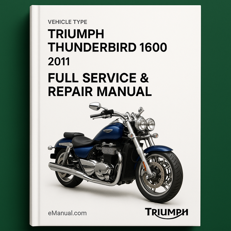 Triumph Thunderbird 1600 2011 Full Service Repair Manual