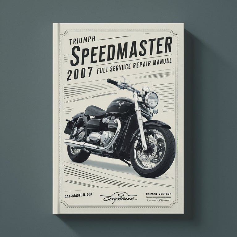 Triumph Speedmaster 2007 Vollständiges Service-Reparaturhandbuch