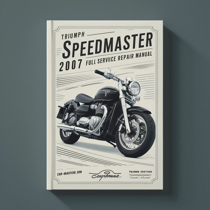 Manual de servicio y reparación completo de la Triumph Speedmaster 2007