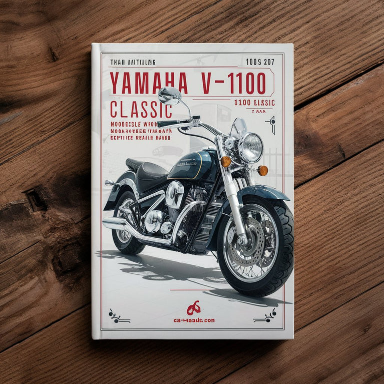 Manual completo de reparación y servicio de taller de motocicletas Yamaha V Star 1100 Classic XVS1100 XVS11AW 1999 2000 2001 2002 2003 2004 2005 2006 2007